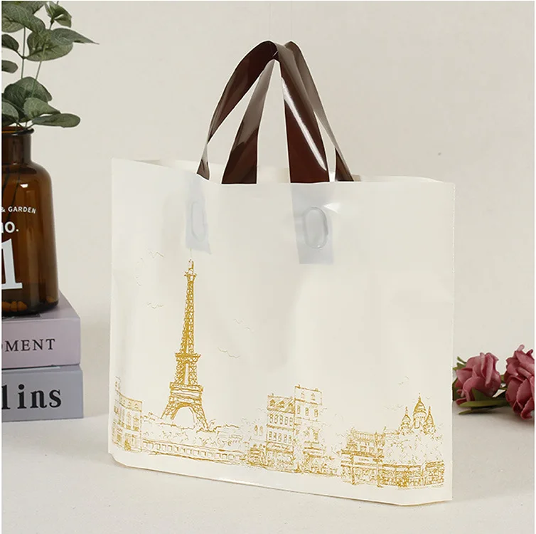 CTCX New Plastic Hand Clothing Bag Wholesale Private Label Shopping Plastic Bag Custom Victoria Secrets Plastic Bags With Logo