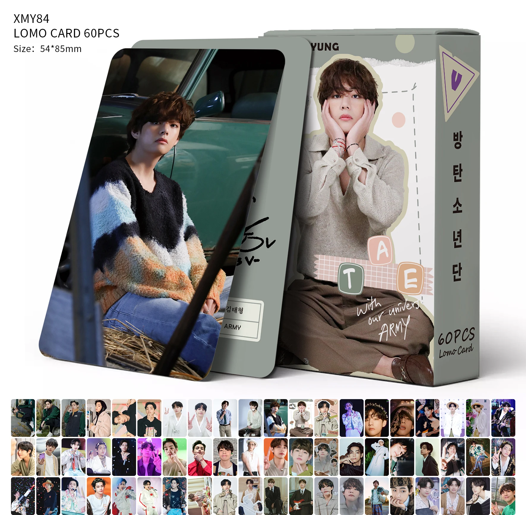60pcs/box Kpop new album PROOF Bulletproof Boy JK V RM JIMIN Album Lomo Photo Card Thank You Card Paper Crafts Lomo Cards