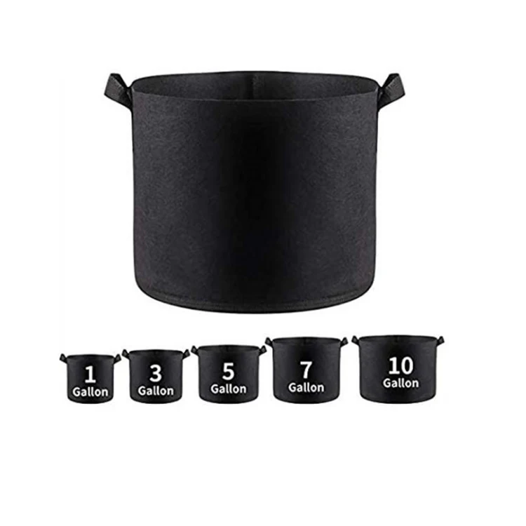 1/3/5/10/25/100 галлонов или изготовленные на заказ пакеты для выращивания растений из войлочной ткани