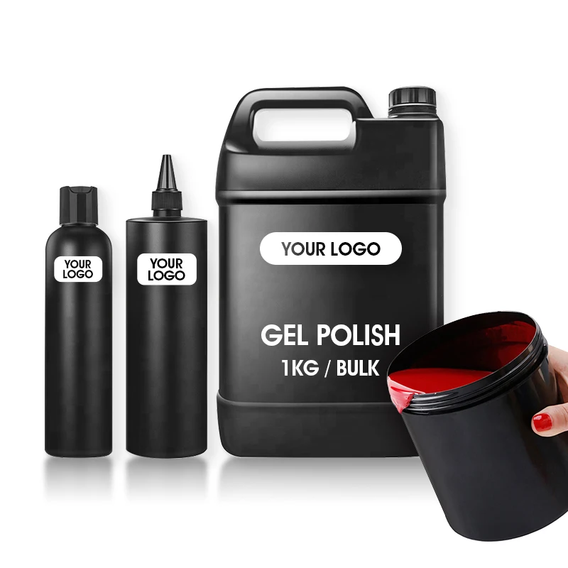 ROSALIND create your own brand 1kg/5kg/20kg raw material nail lacquer set uv curing color chart gel nail polish supplies bulk