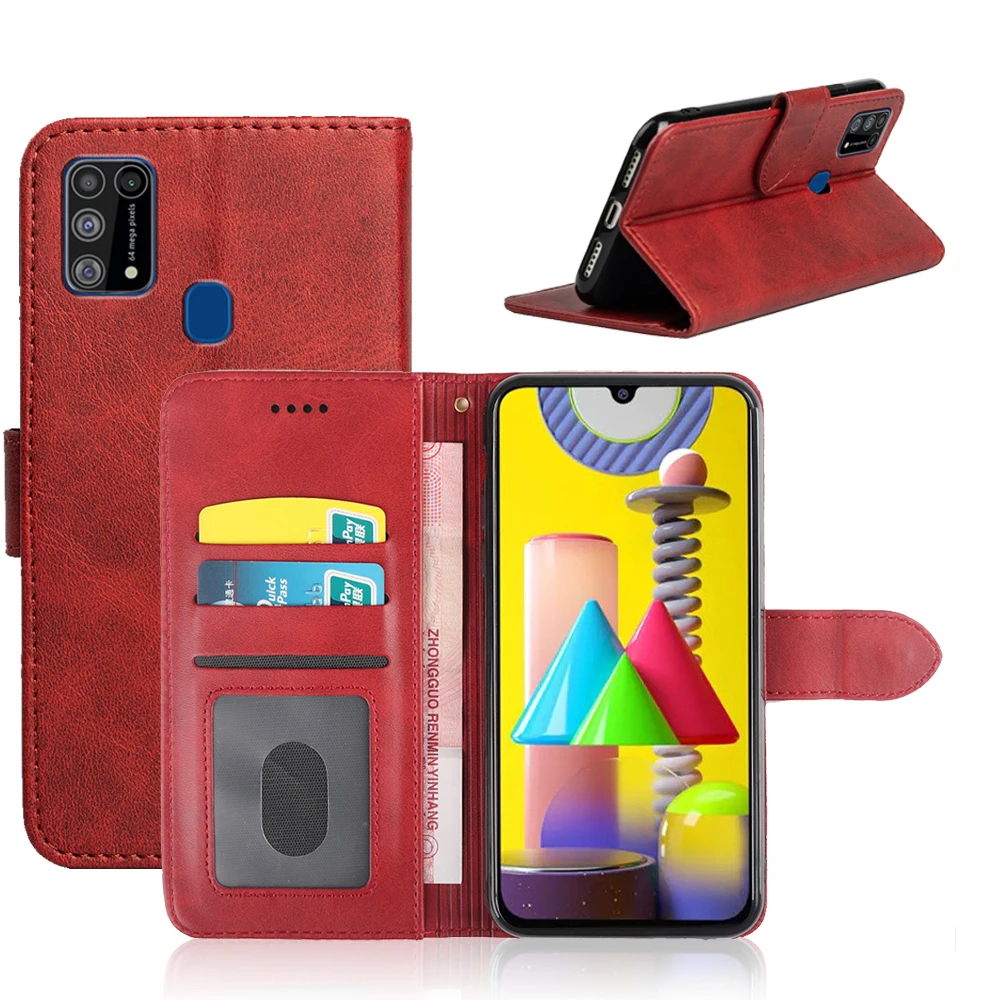  Кожаный чехол-бумажник MKS для Samsung Galaxy