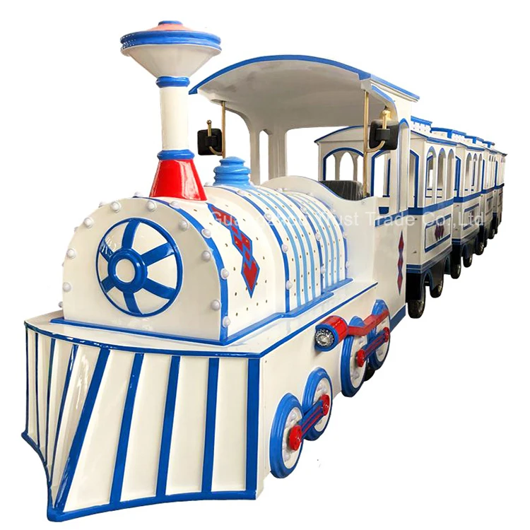 Outdoor Road Tourist Train Passenger Amusements Rides Trackless Barrel Train For Sale