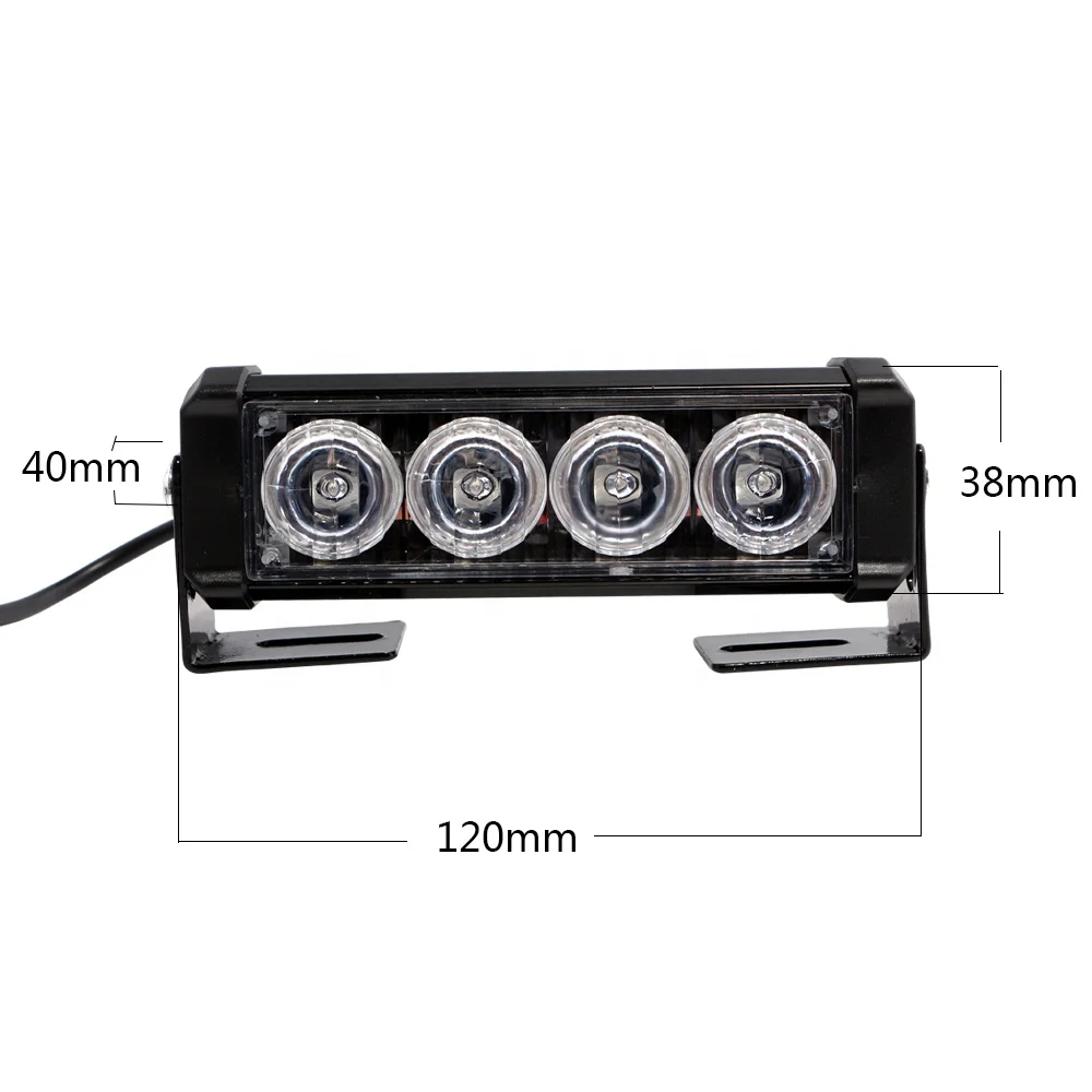 2x4 светодиода DRL стробоскоп аварийная Предупредительная лампа 12 В автомобильный Стайлинг мигающий дневной ходовой сигнал Янтарный красный синий белый