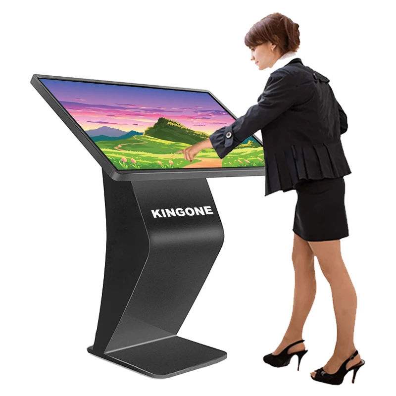 32 43 55 inch All-in-One PC Interactive Digital Signage Touch Kiosk for Shopping Mall Advertising Self-Service Video Media Use