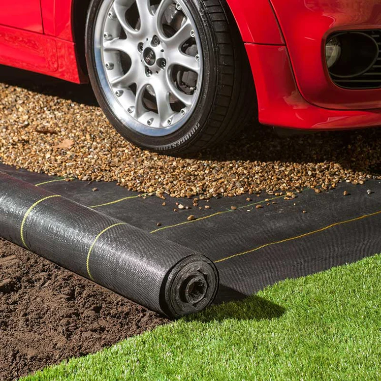 garden uv resistant woven plastic weed control barrier fabric