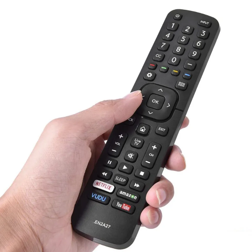 EN2A27 Remote Control for Hisense TV Remote LED ULED UHD HDTV 4K Android Smart TV with Netflix, Amazon, Vudu, You Tube Button
