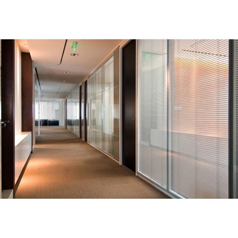 Guangzhou furniture manufacturer aluminum 
frameless glass office wall panel partition system room partition board