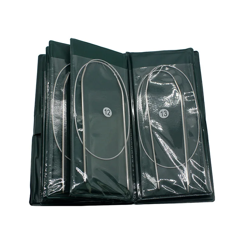 Wholesale Stainless Steel Hollow Sweater Needles 11pairs Knitting Tools Circular Needle Scarf Double Point