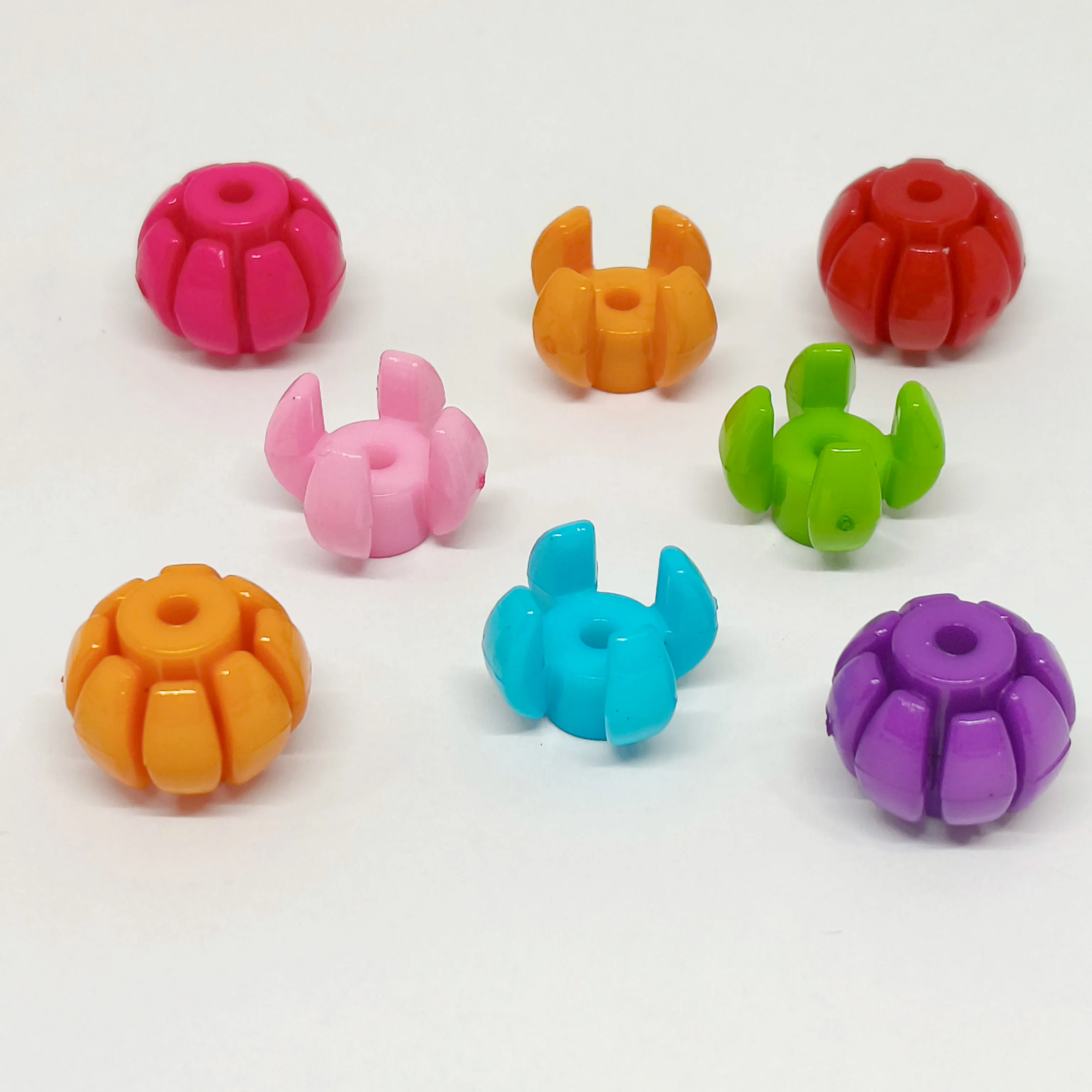 Hot Sale Multi-Colored Acrylic Beads Torus Shape Can Be Combined for Jewelry Necklace and Bracelet Production