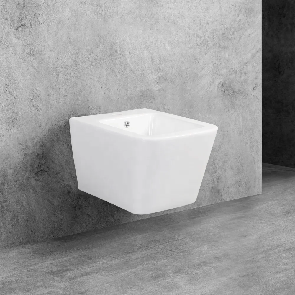 Новое керамическое настенное квадратное сиденье для унитаза биде ванной комнаты женщин