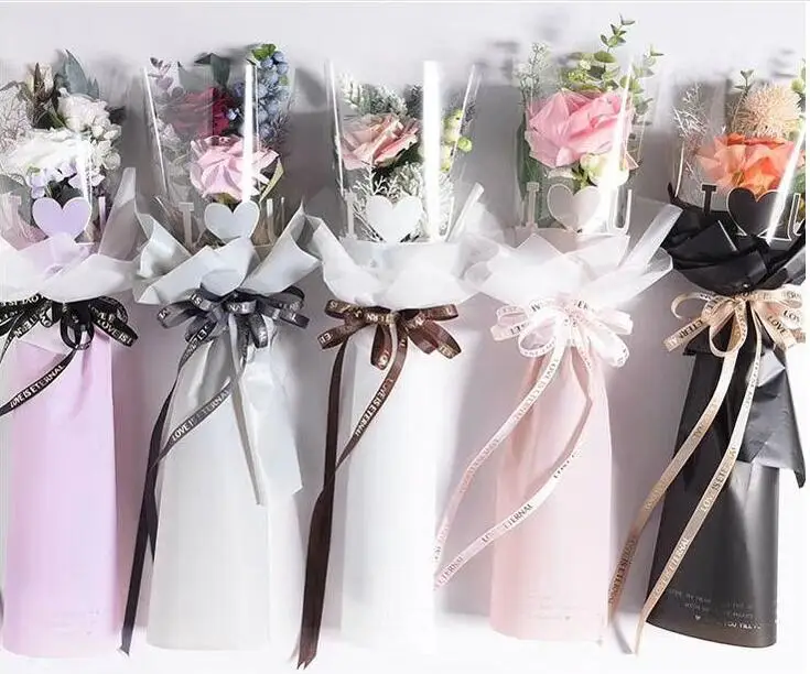 40PCS for mother  Day rose Single flower opp Packaging Bag