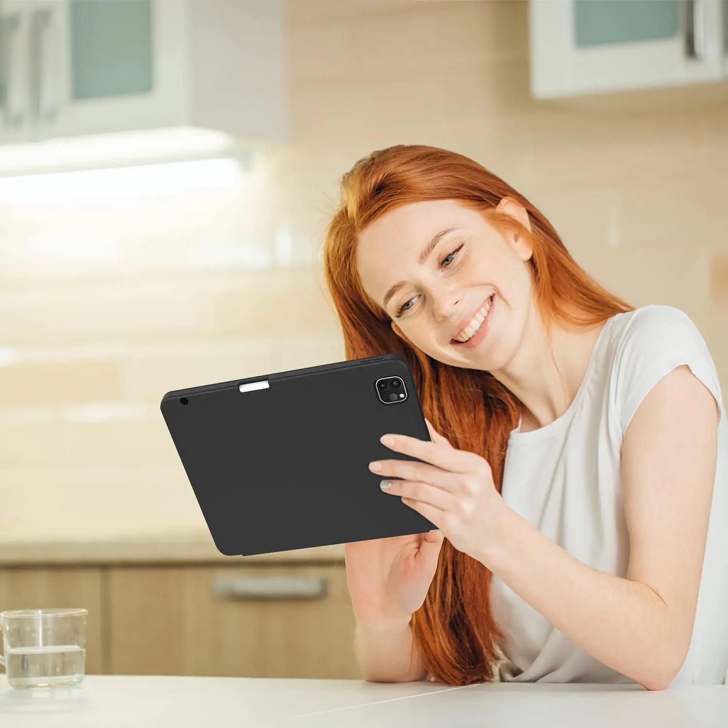 Slim Case for iPad Pro 11 Inch 2021  Support iPad 2nd Pencil Charging Pair