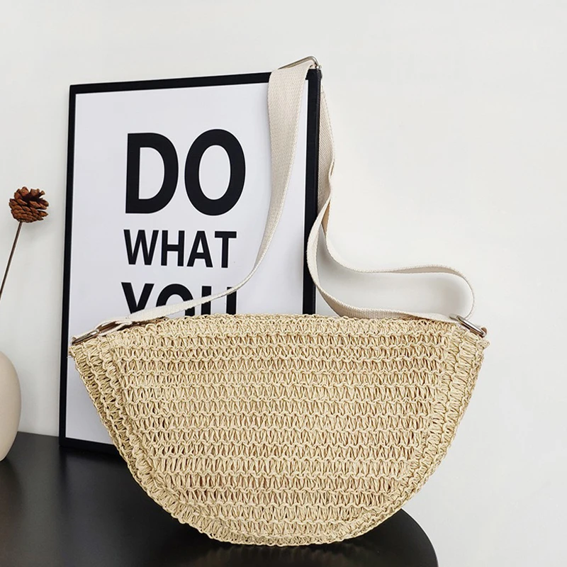 Тканые пляжные соломенные сумки для женщин