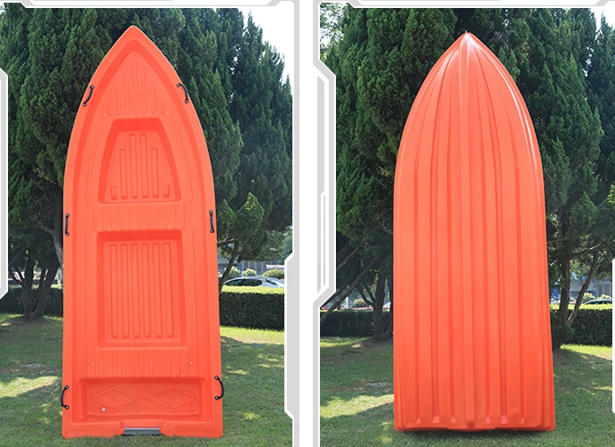 Hot Sell 8 Persons 4 Meter Double Deck High Density PE Plastic Boat For Fishing