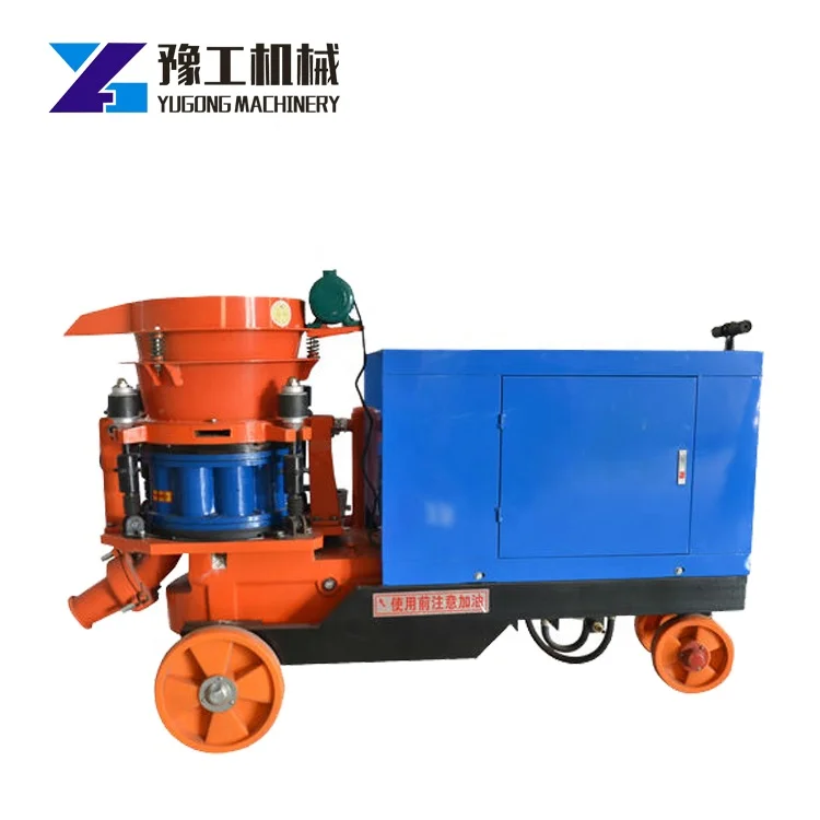 Shotcrete concrete mix design rotor gunning machine