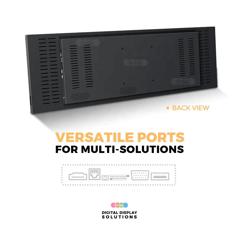 OEM Stretched Bar LCD Display Digital Shelf Edge Strip Screen 4K Monitor Android Panel Sign Ultra Wide Shop Advertising Signage