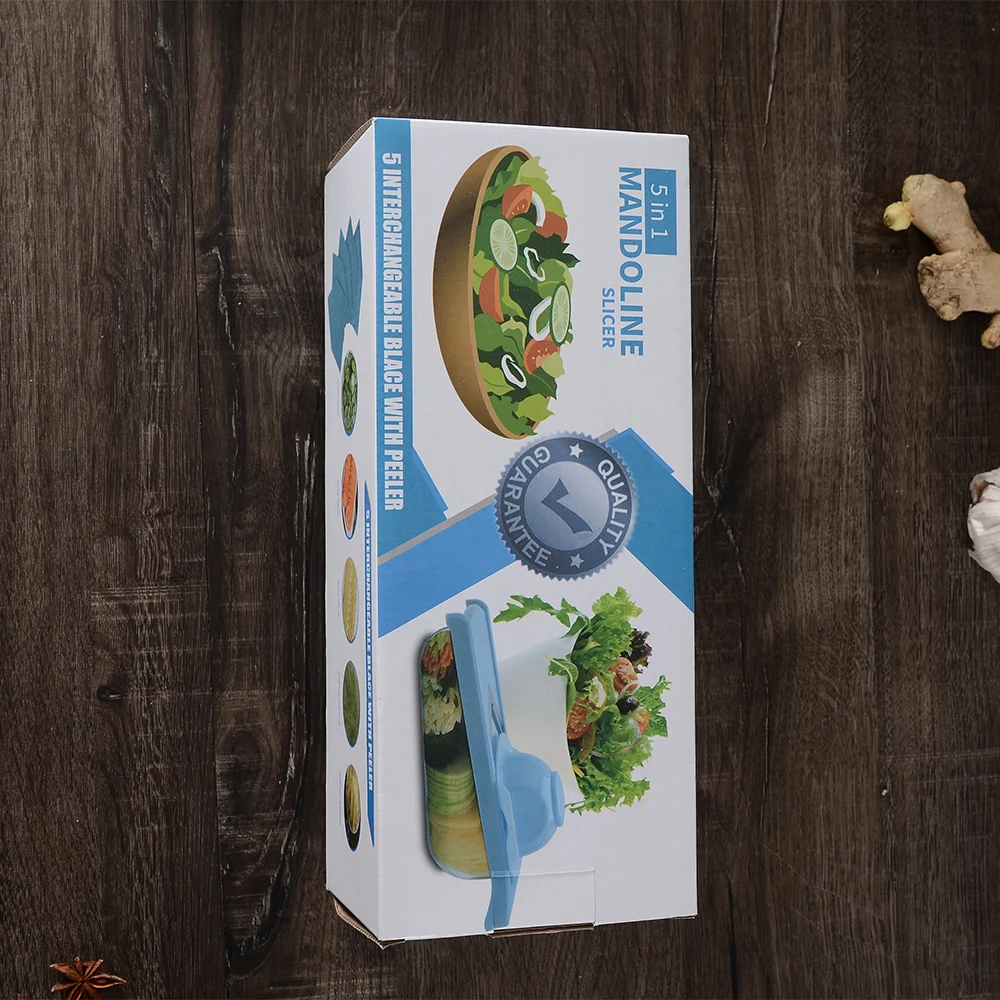 
Free Shipping multifunctional 5 in 1 V blade hand pull chopper mandoline vegetable slicer dicer 
