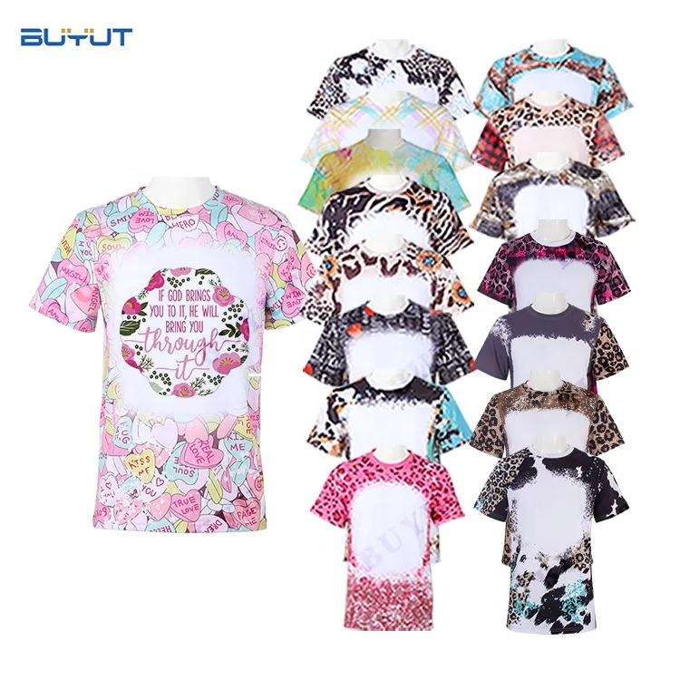 Новейшие футболки с принтом RTS спортивная одежда tie dye Мужская футболка сублимационной печатью из искусственного отбеленного полиэстера без рисунка