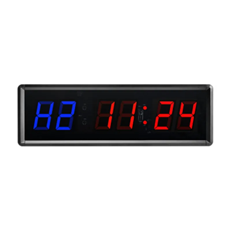 Factory Direct Sale Black Aluminum Alloy 1.5 Inch Remote Control Operation Fitness Timer