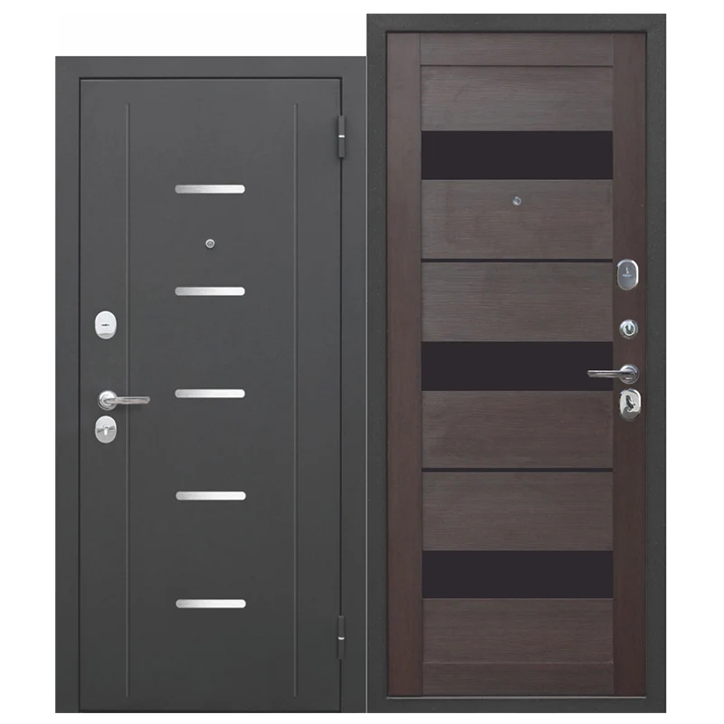 Modern China Safely Door Steel MDF Material External Entry Armored Doors For Hotel Villa