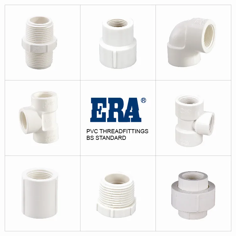 ERA High Quality BS Standard PVC Pressure Hydraulic Pipe Fitting Thread Nipple