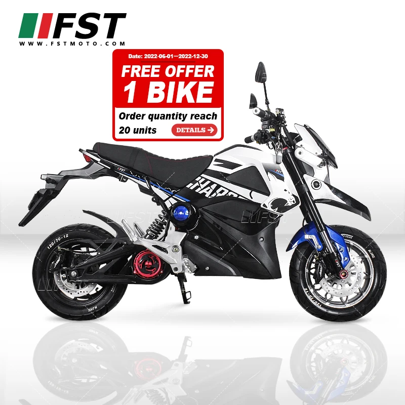 Off-Road Motorcycle Scooter Motor Racing Sport 80Kmh Adult 3000W Electric Motorcycle