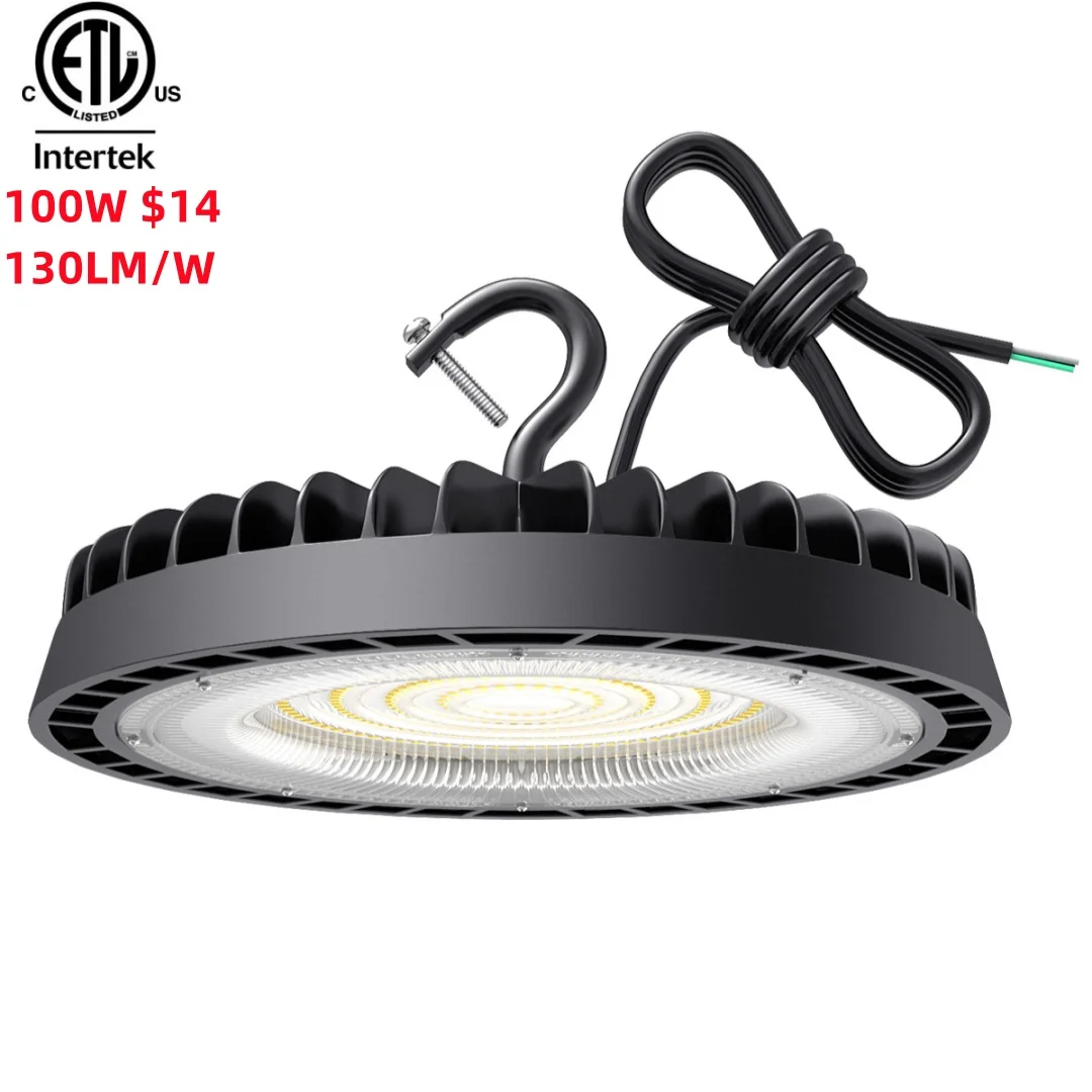 New design IP65 waterproof 150lm/w IC Driver industrial lamp 5000K daylight warehouse factory lighting 150w led high bay light