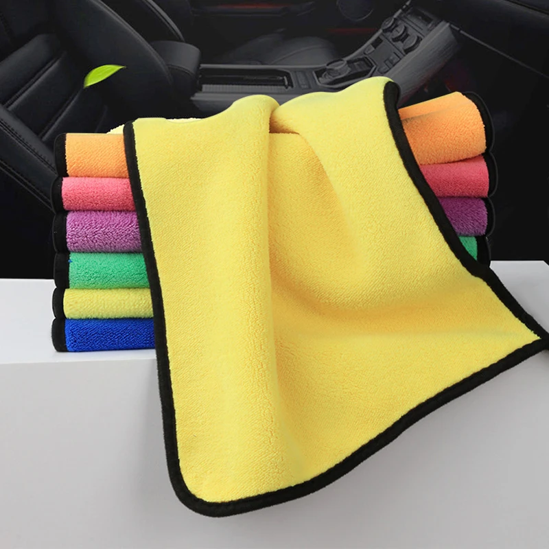 Wholesale Super Absorbent Coral Fleece Quick Dry Car Washing Towels Microfiber Cloths For Drying Cleaning