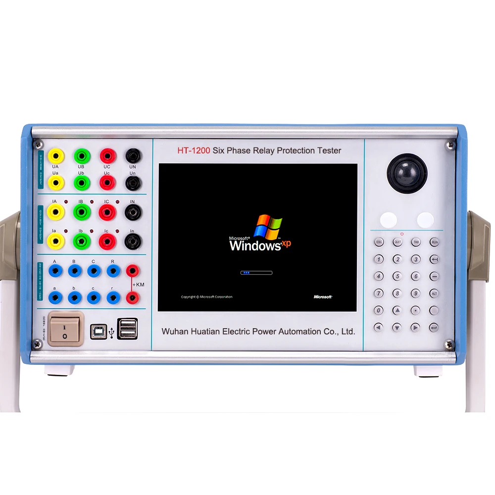 B HT-1200 Secondary Current Injection Test Six Phase Relay Protection Tester protective relay systems test equipment