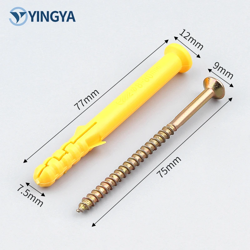 Professional Factory Small Yellow Croaker Plastic Expansion Plug Metric Measurement System