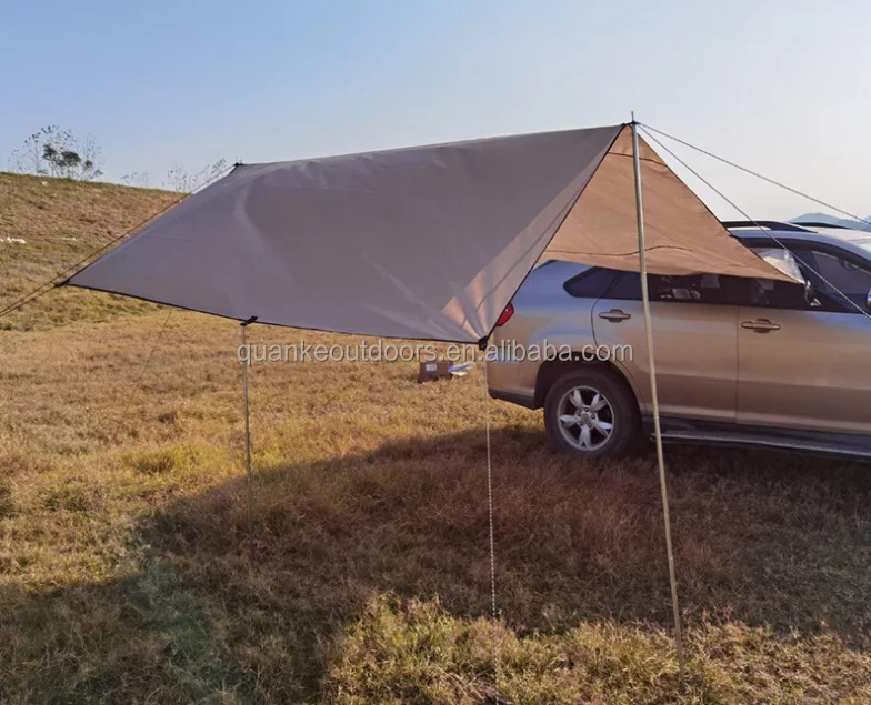 440*200 cm  freestanding vehicle mounted Canopy  Waterproof Car Side Awning  Sun Shelter Camper Sun Shade event shelter rain fly