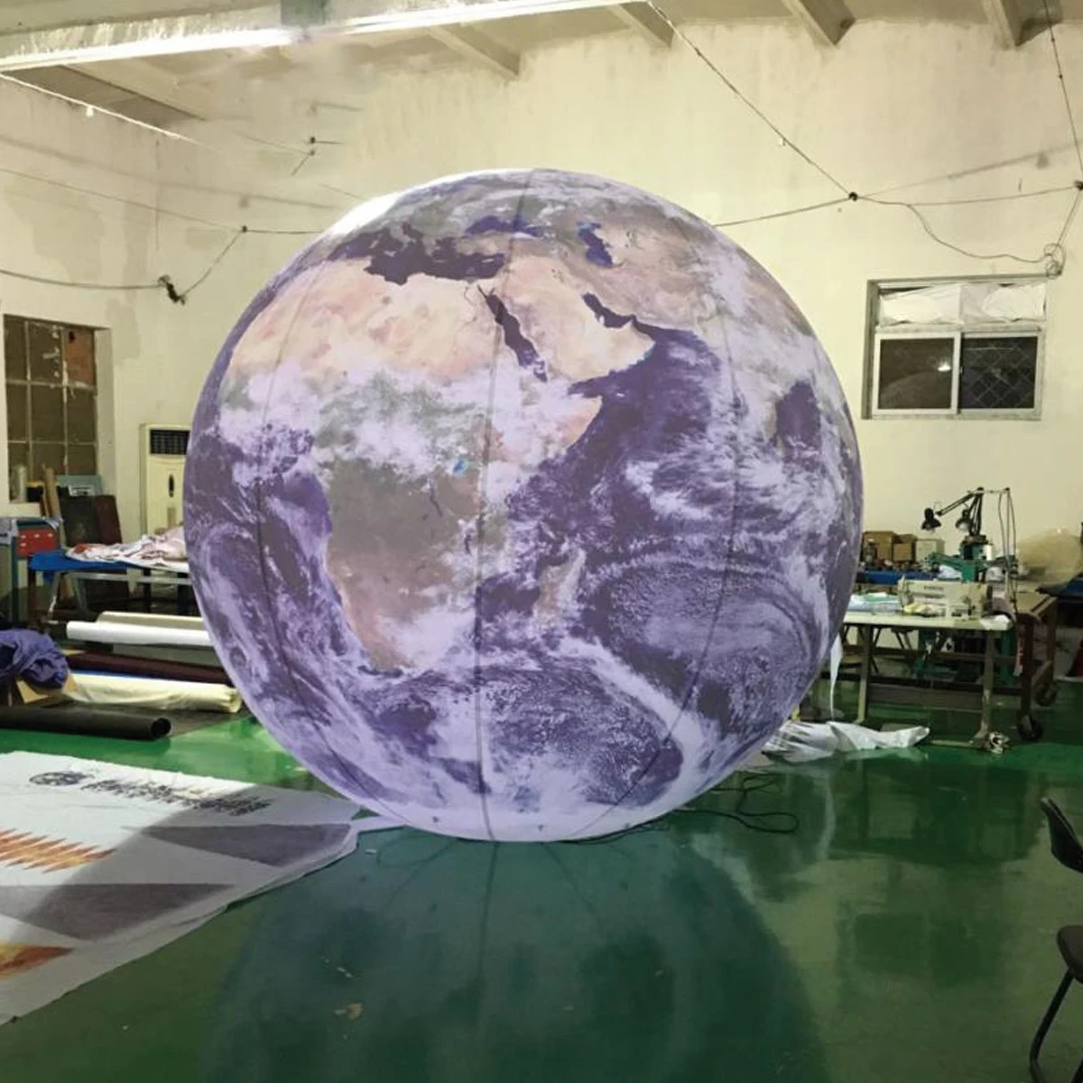 Планета воздушный шар пользовательский размер воздухонепроницаемая светодиодная надувная Луна солнце земля