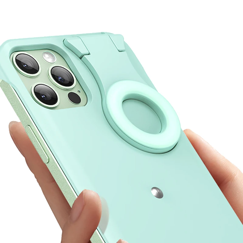 Dropshipping smart Fill Light Phone Case suitable for iphone12 11 Pro Max 12 Mini