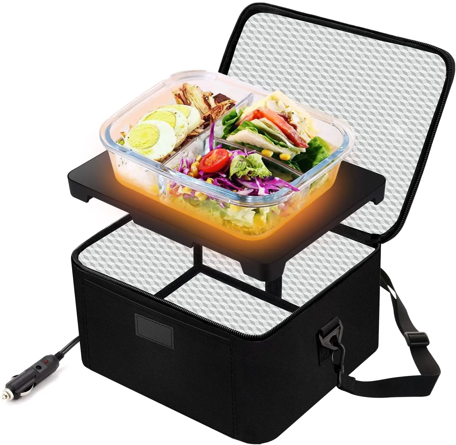 Luxury travel food warmers set BPA free  3 in 1 detachable heating party food warmer car warmer food