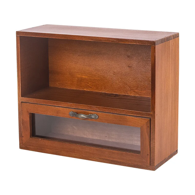 Drawer Style Antique Wooden Storage Cabinet