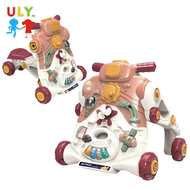 Wholesale Sit To Stand Baby Strollers Walkers 3 In 1 Musical Baby Toddler Activity Strollers Walkers For Baby Boy