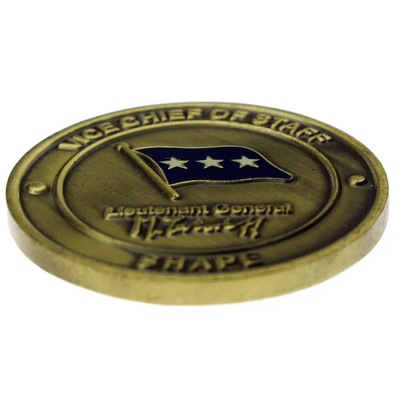 Factory manufactures cheap high quality custom company logo coins shiny antique metal sporting event challenge coins