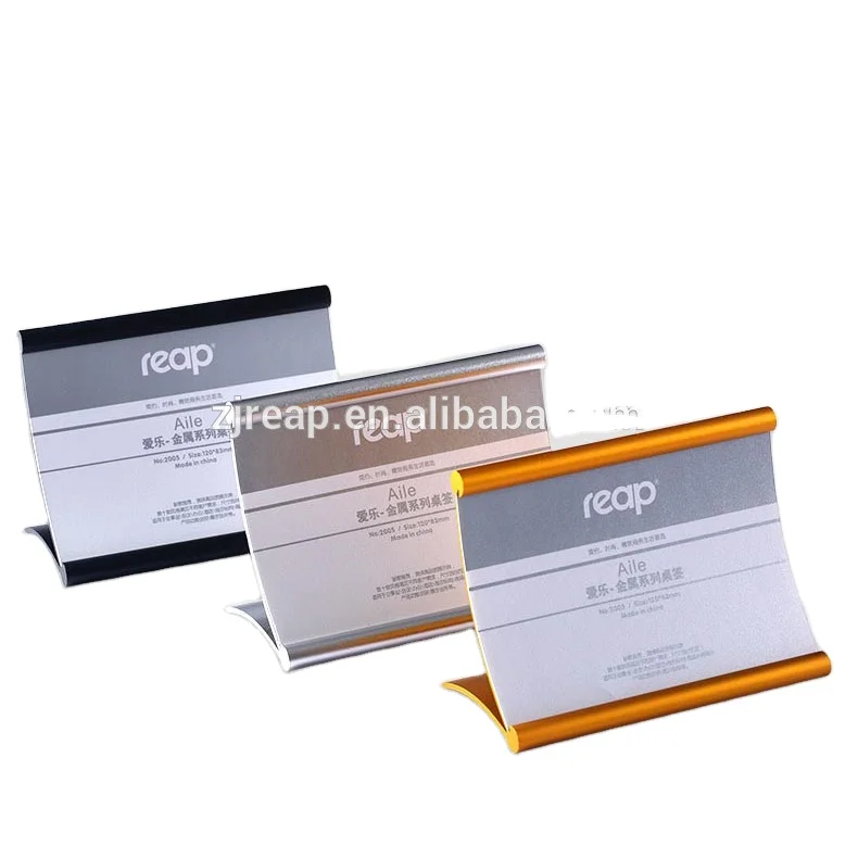 Reap 5802 Али алюминий L-shape форме благодаря чему создается ощущение невесомости с стол знак держатель карты стойка дисплея меню таблицы сервисная наклейка офисные