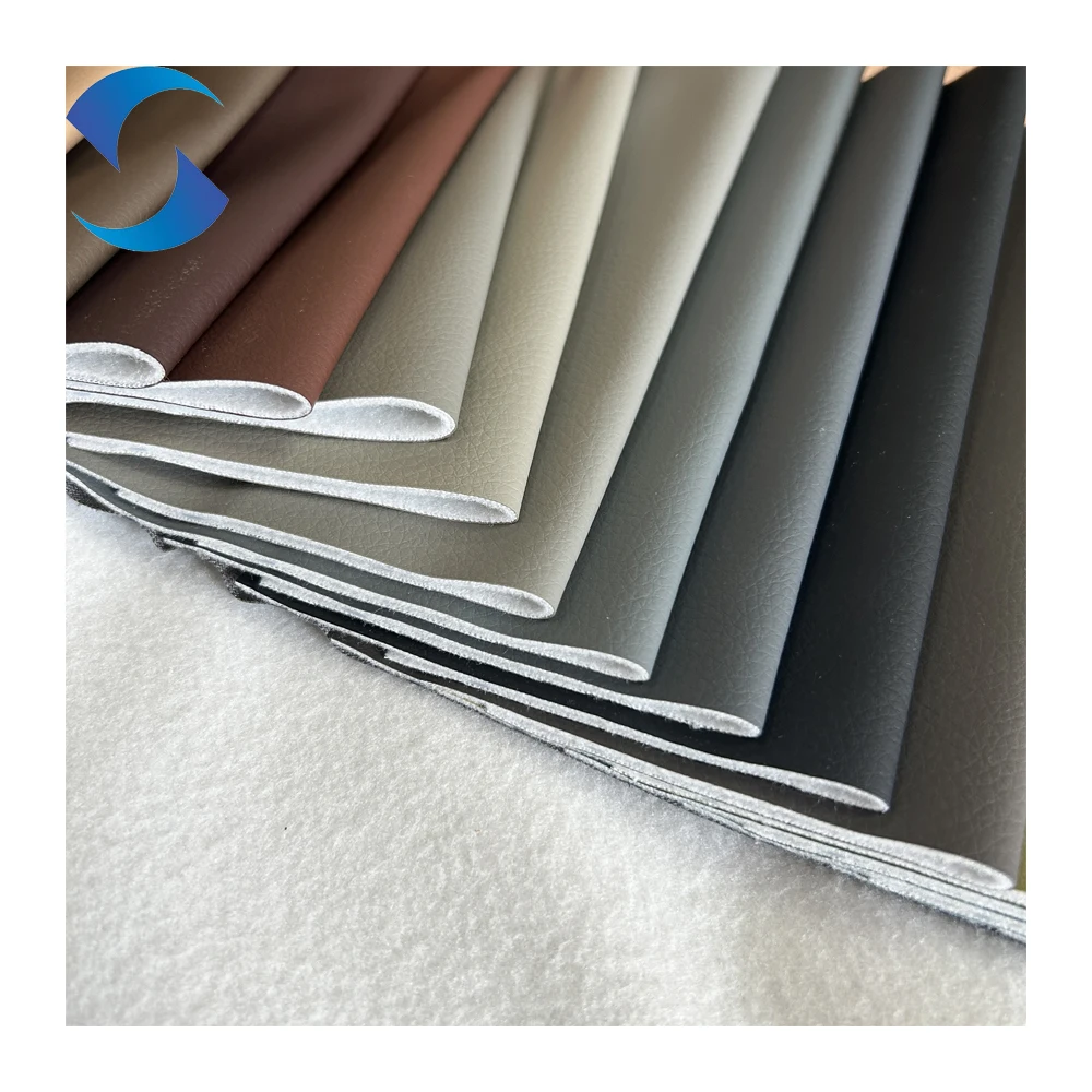 Eco-friendly PVC Embossed Waterproof sofa cover fabric rexine leather fabric faux Leather fabric synthetic leather for furniture