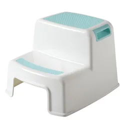 home indoor bathroom plastic stable children kids baby Slip Resistant Dual/2 /two Step stool for boys girls toilet training