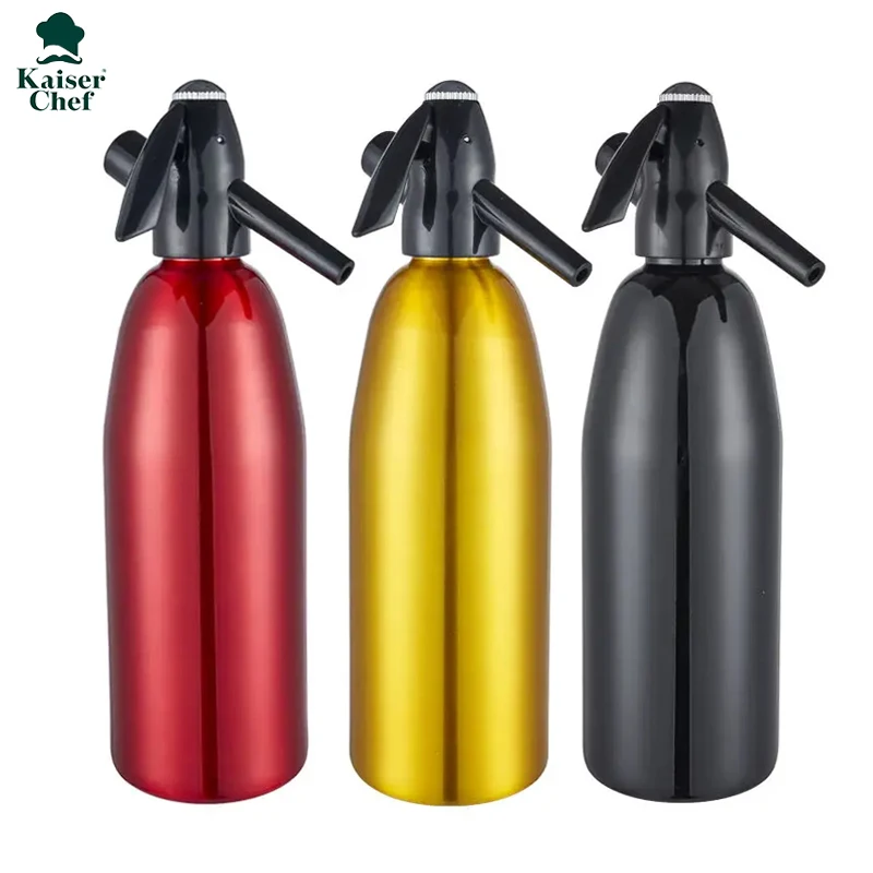 Hot Selling Trend Metal Soda Maker Machine 1000ml Co2 Cartridge Soda Siphon