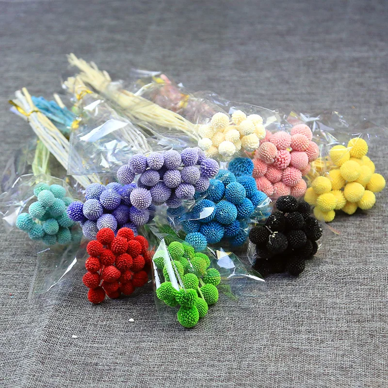 Hot sales 2020 Flower arrangement DIY artificial sunflower bunch preserved Golden billy ball for DIY home decor arrangement