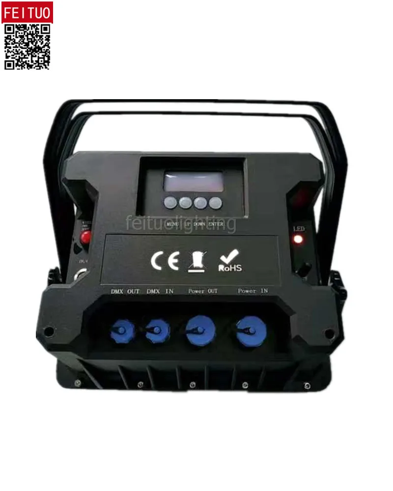 led wireless battery light waterproof 12x18w RGBWA UV 6in1led wall washer light flood light IP65 wifi remote wash wall washer