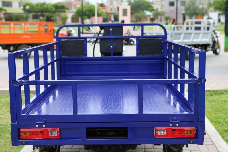 Chinese motorized gas powered three wheel cargo tricycle for farming