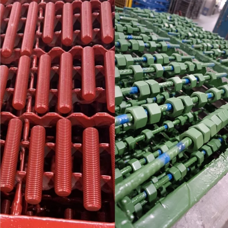 ASME B18.2.1 ASTM A193 B7 B7m A320 L7 L7m Blue Color PTFE Xylan coated Double End Stud Bolt Nut