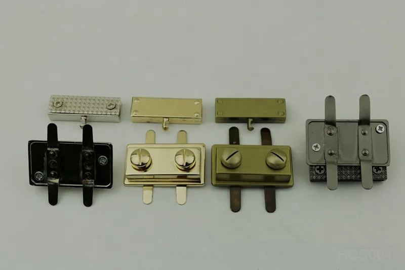 Factory supply bag accessories high quality zinc alloy bag lock for leatherbags