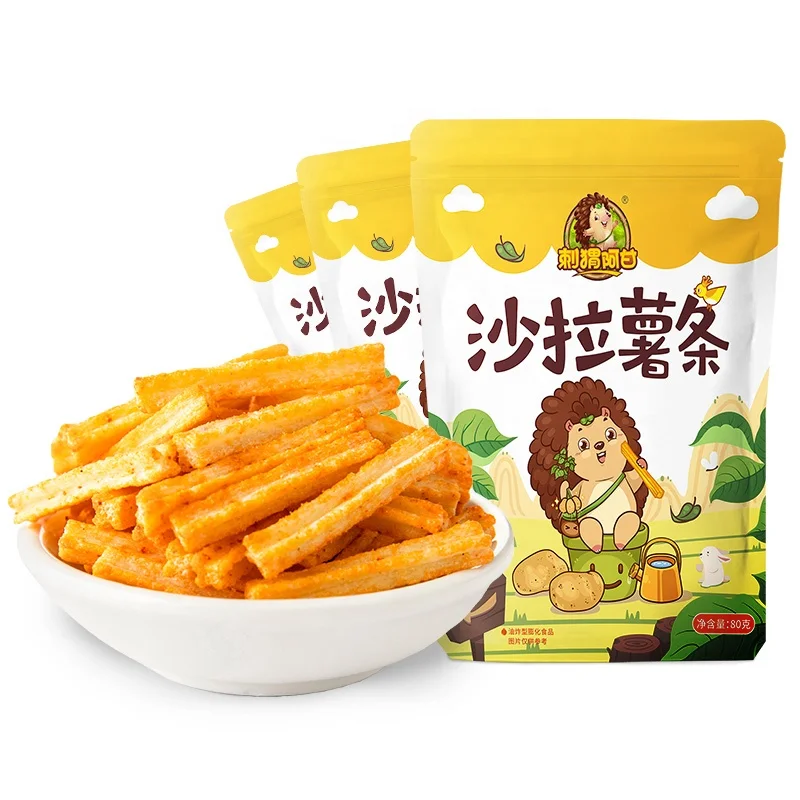 Leisure food afternoon tea Salad Potato Chips 80g potato chips with ISO standard supply OEM and ODM imported food Single Packing