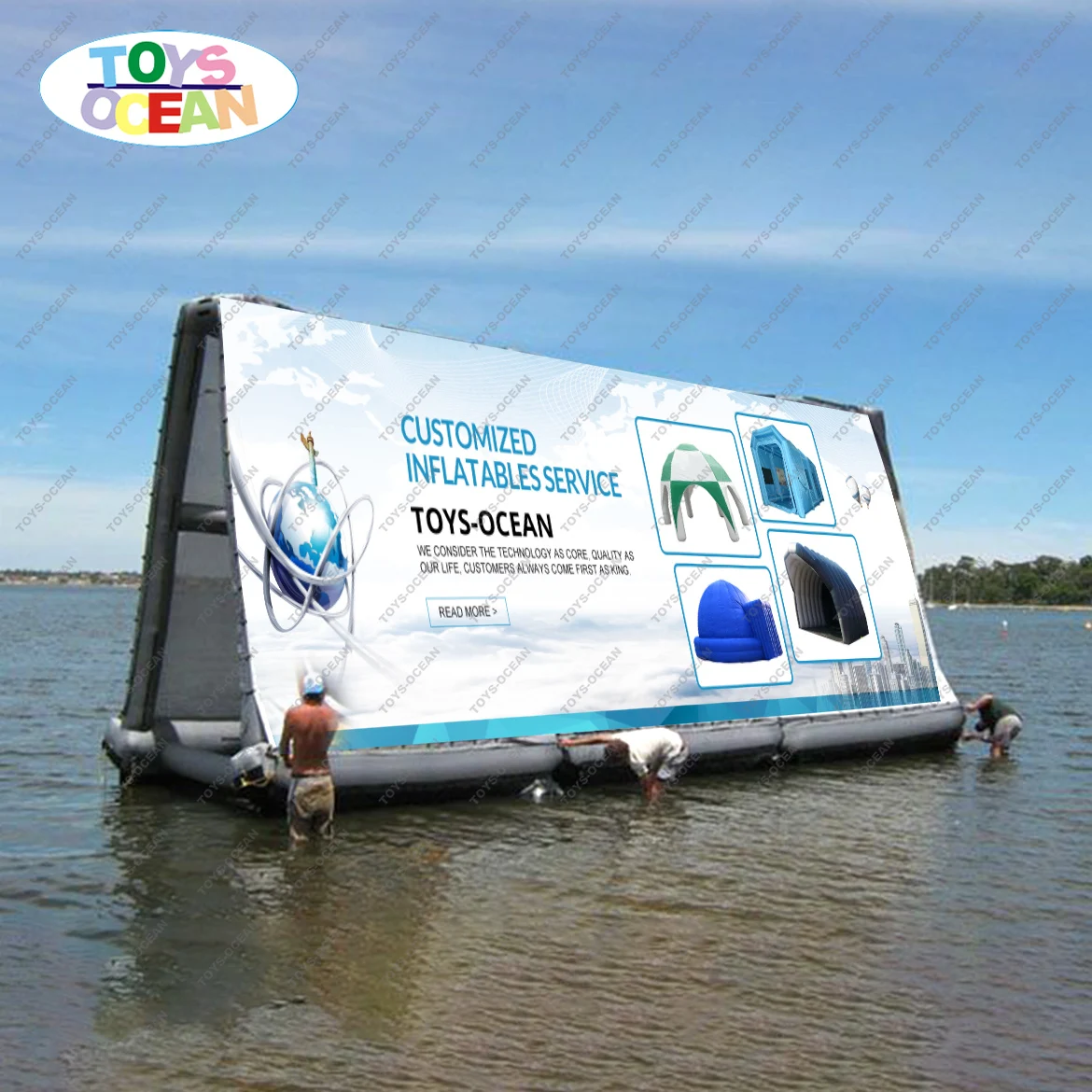 Inflatable Water Billboard/water Floating Billboard /inflatable Water Advertising Screen