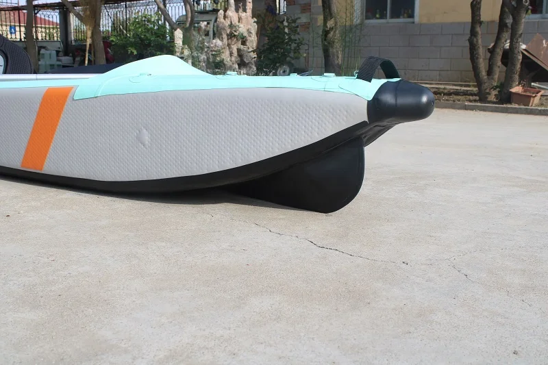 Inflatable Drop Stitch PVC 2 Person Fishing Kayak with adjustable footrest