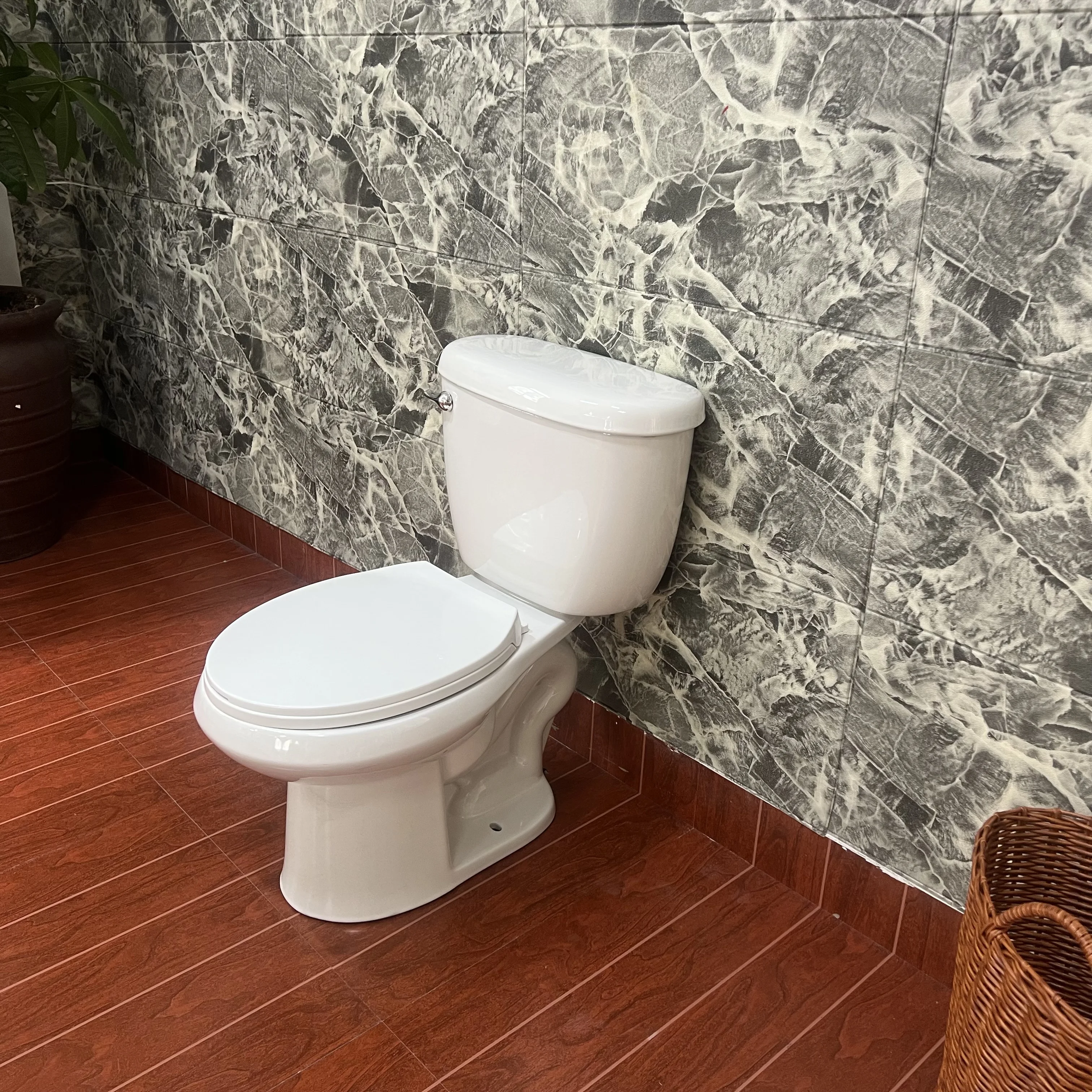 Cheap Price Chaozhou Sanitary Ware Bathroom Ceramic Two Piece Wc Toilet with S-Trap